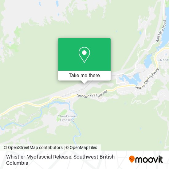 Whistler Myofascial Release map