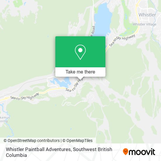 Whistler Paintball Adventures map