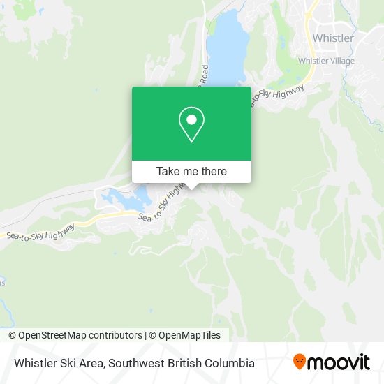 Whistler Ski Area map