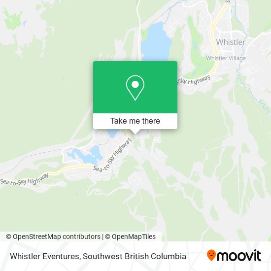 Whistler Eventures map