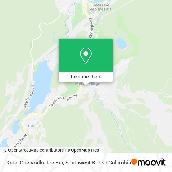 Ketel One Vodka Ice Bar map