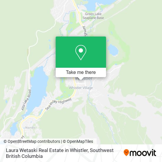 Laura Wetaski Real Estate in Whistler map