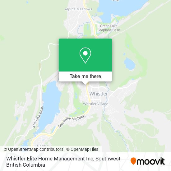 Whistler Elite Home Management Inc map