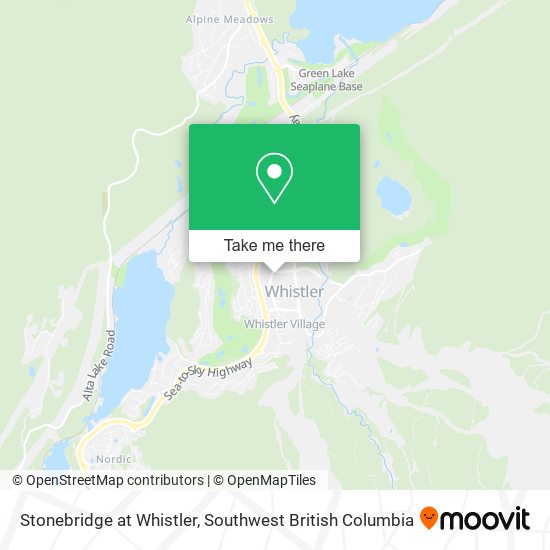 Stonebridge at Whistler map