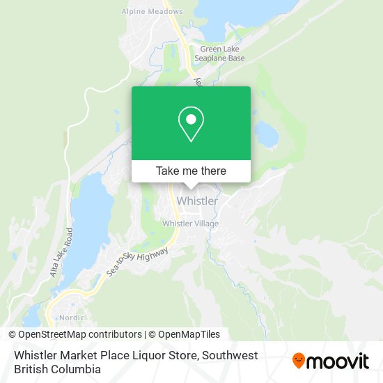 Whistler Market Place Liquor Store map