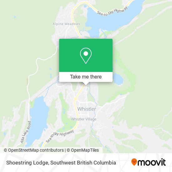 Shoestring Lodge map