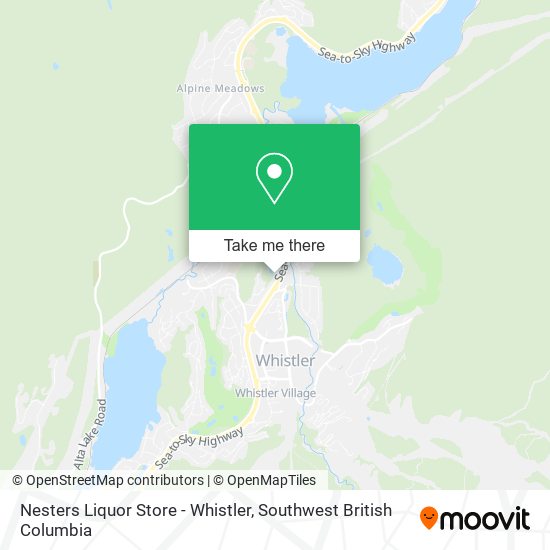 Nesters Liquor Store - Whistler plan