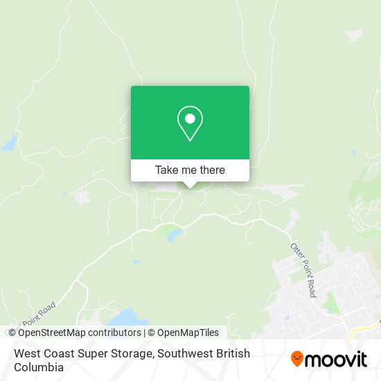 West Coast Super Storage map