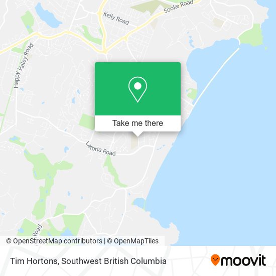 Tim Hortons map