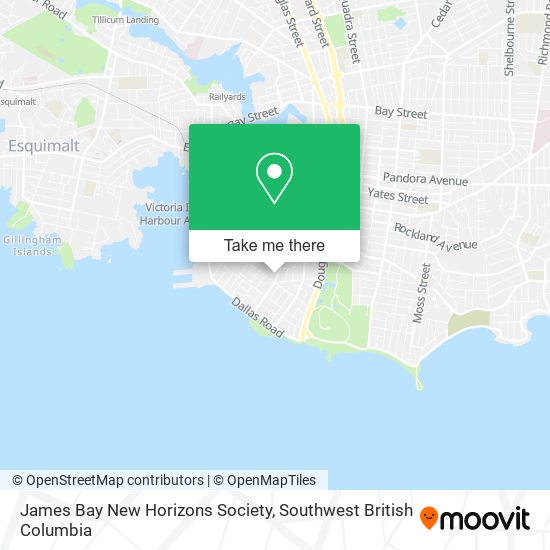 James Bay New Horizons Society map
