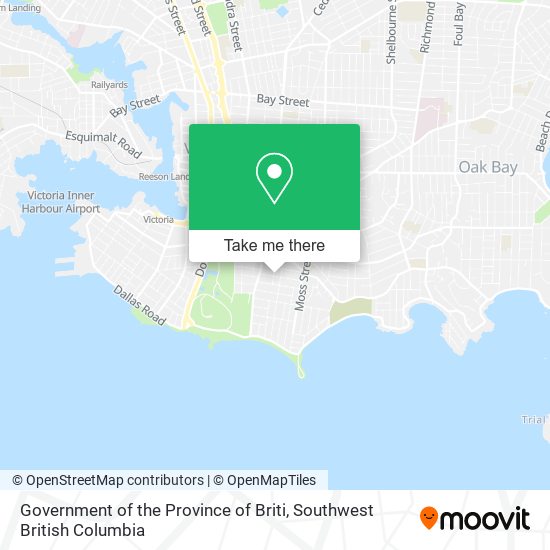 Government of the Province of Briti map