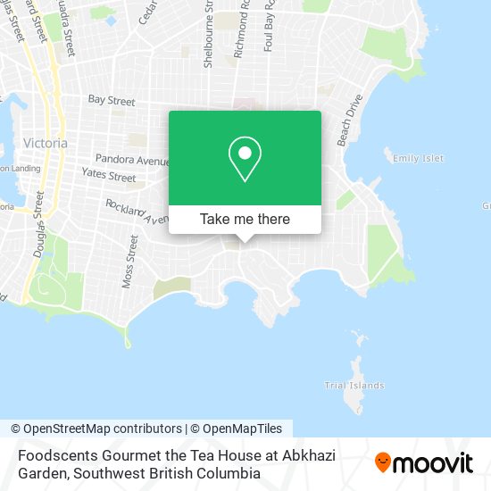 Foodscents Gourmet the Tea House at Abkhazi Garden map