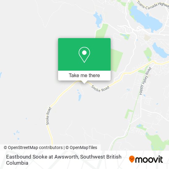 Eastbound Sooke at Awsworth map