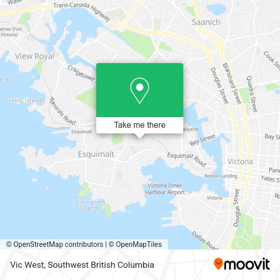 Vic West map