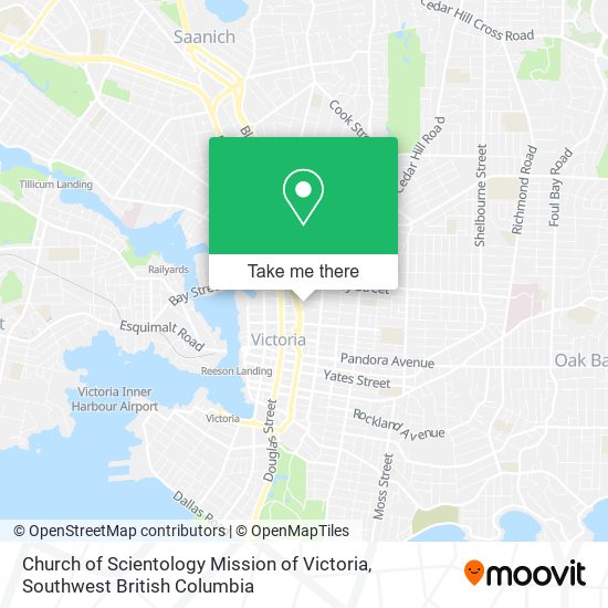 Church of Scientology Mission of Victoria map