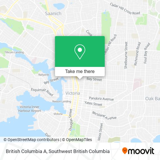 British Columbia A map