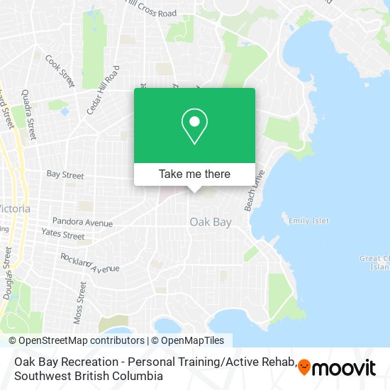 Oak Bay Recreation - Personal Training / Active Rehab map