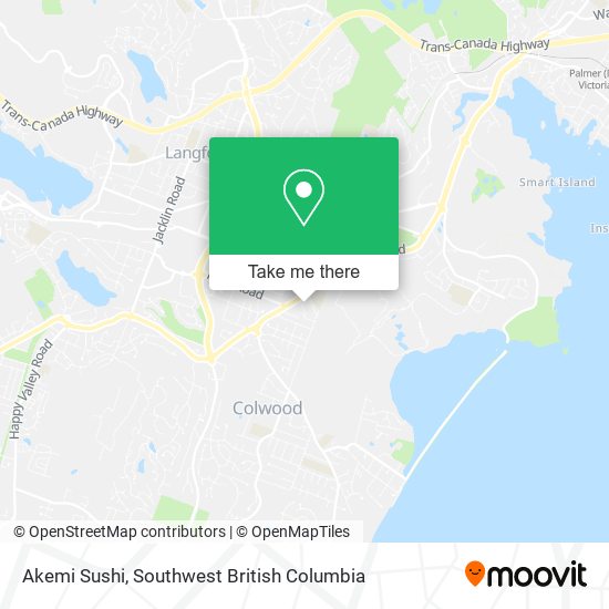 Akemi Sushi map