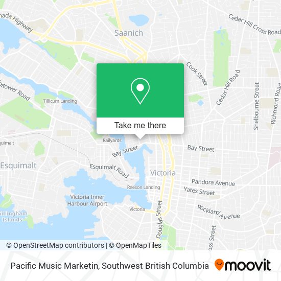 Pacific Music Marketin map