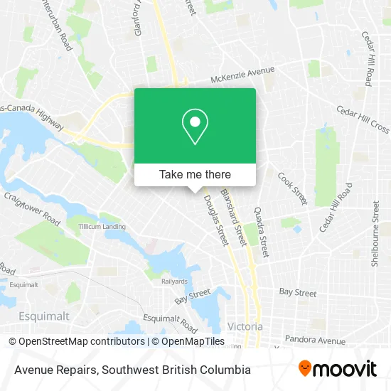 Avenue Repairs map