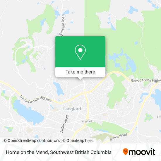 Home on the Mend map