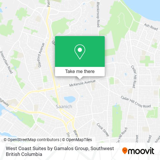 West Coast Suites by Gamalos Group map