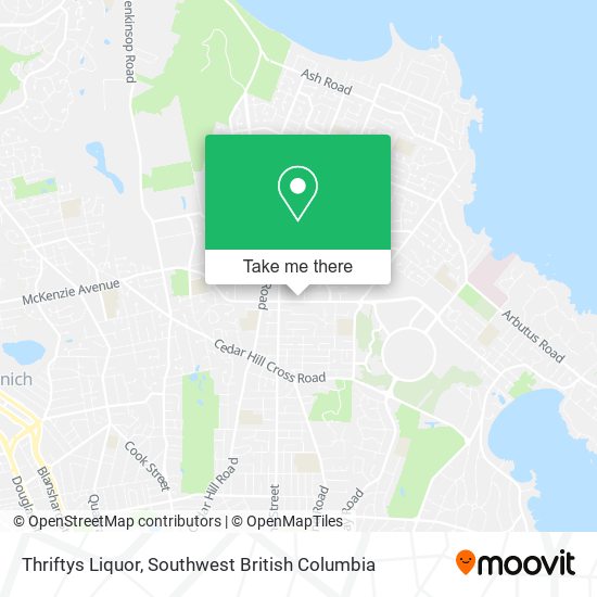 Thriftys Liquor map