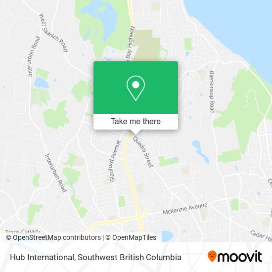Hub International map