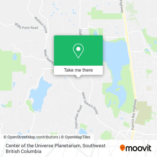 Center of the Universe Planetarium map
