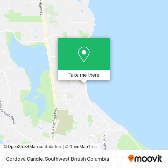 Cordova Candle map