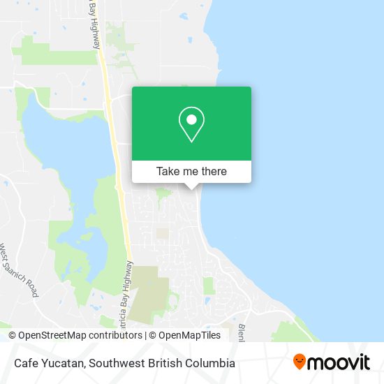 Cafe Yucatan map