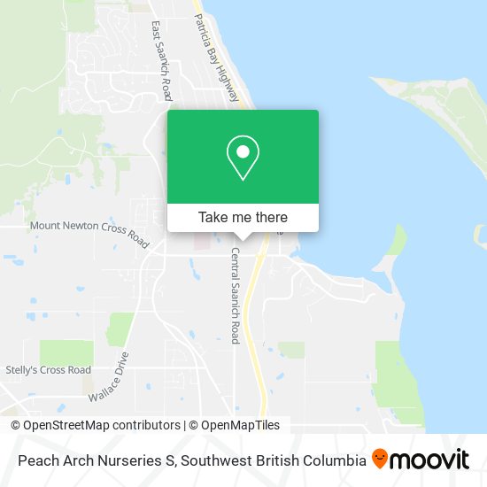 Peach Arch Nurseries S map