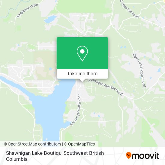 Shawnigan Lake Boutiqu map