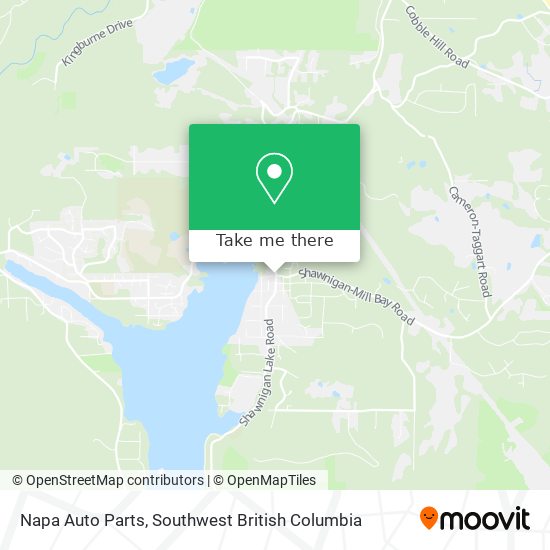 Napa Auto Parts map
