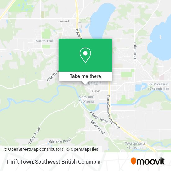 Thrift Town map