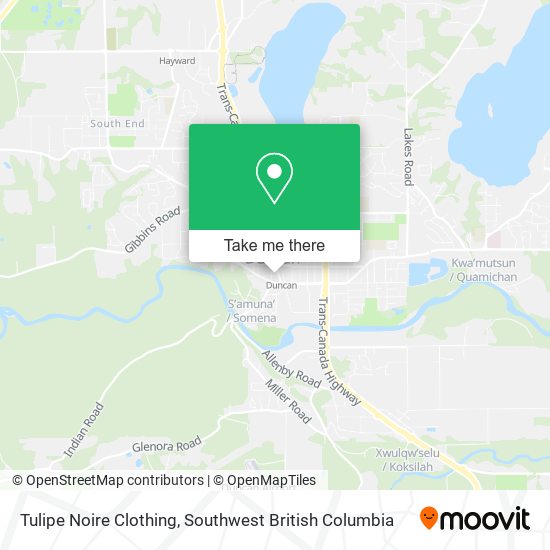 Tulipe Noire Clothing map