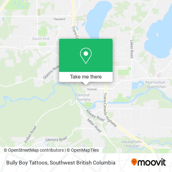 Bully Boy Tattoos map