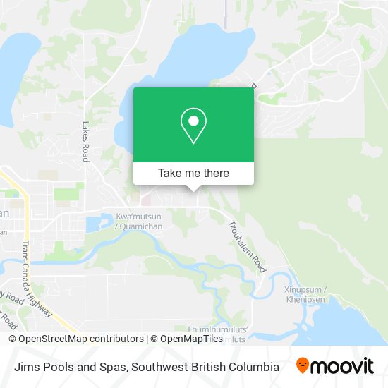 Jims Pools and Spas map