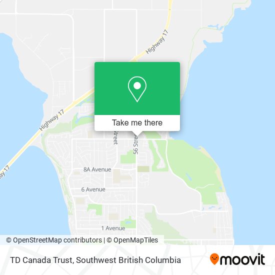 TD Canada Trust map