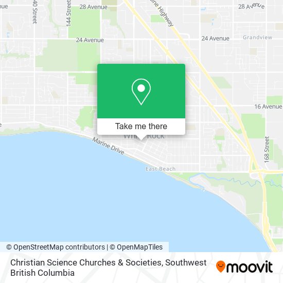 Christian Science Churches & Societies map
