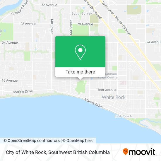 City of White Rock map