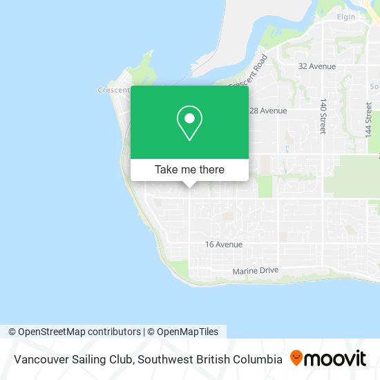 Vancouver Sailing Club map
