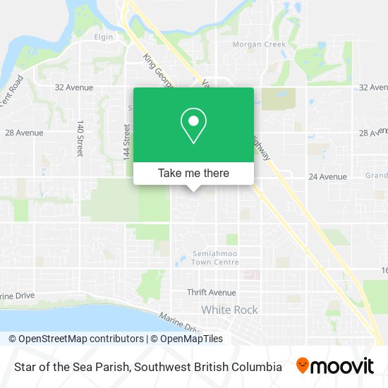 Star of the Sea Parish map