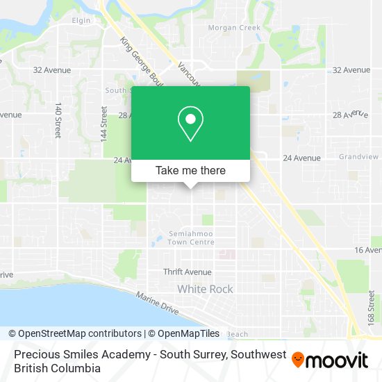Precious Smiles Academy - South Surrey map