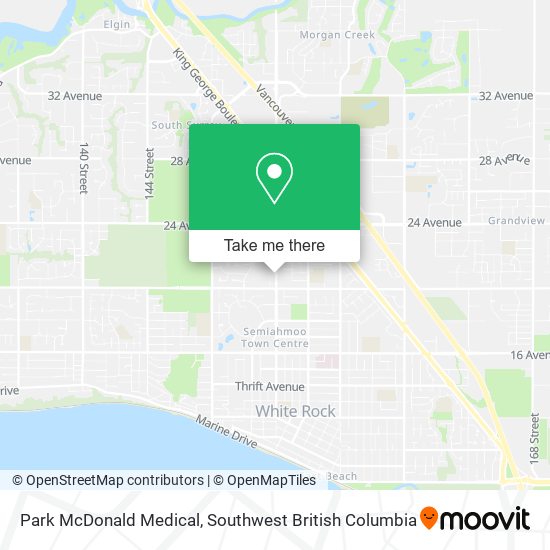 Park McDonald Medical map