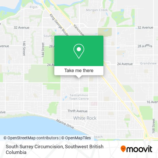 South Surrey Circumcision map