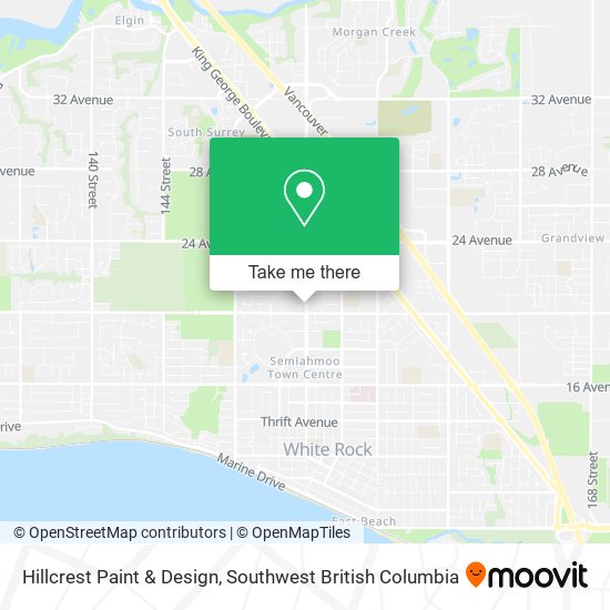 Hillcrest Paint & Design map