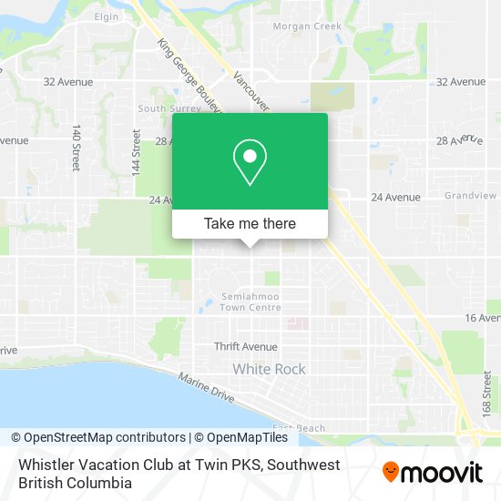 Whistler Vacation Club at Twin PKS map