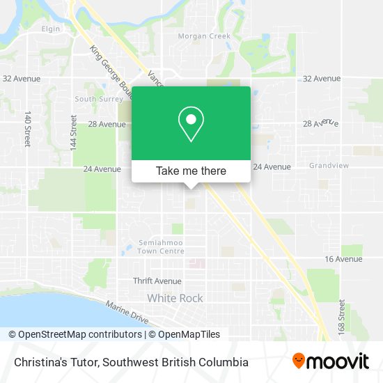 Christina's Tutor map