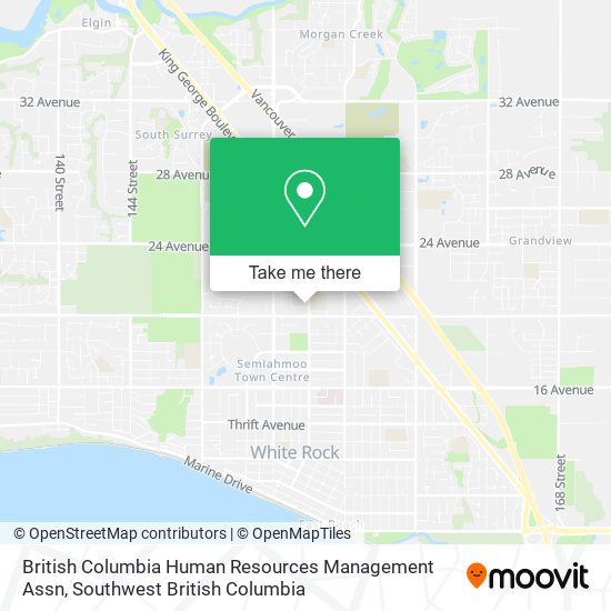 British Columbia Human Resources Management Assn map
